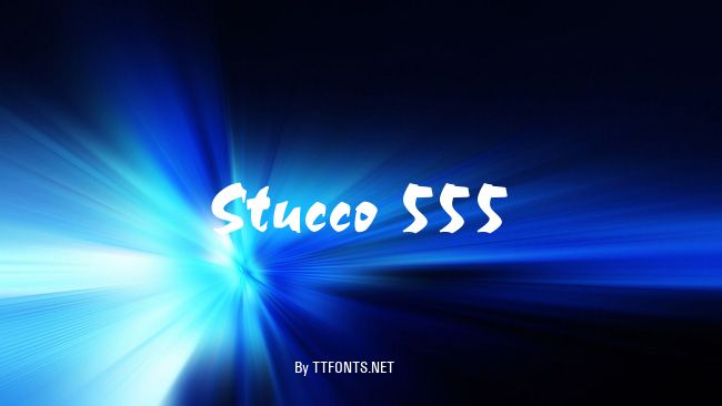 Stucco 555 example